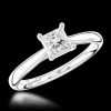 Solitaire 0.40ct D SI1 Diamond Platinum Ring