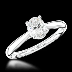 Solitaire 0.70ct D SI1 Diamond Platinum Ring