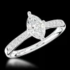 Solitaire 0.70ct D SI1 Diamond Platinum Ring