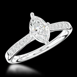 Solitaire 0.70ct D SI1 Diamond Platinum Ring