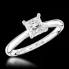 Solitaire 0.53ct D SI1 Diamond Platinum Ring