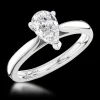 Solitaire 0.70ct D SI2 Diamond Platinum Ring