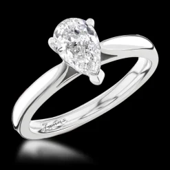 Solitaire 0.70ct D SI2 Diamond Platinum Ring