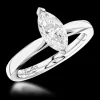 Solitaire 0.78ct D SI1 Diamond Platinum Ring