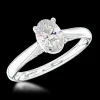 Solitaire 0.53ct D SI1 Diamond Platinum Ring