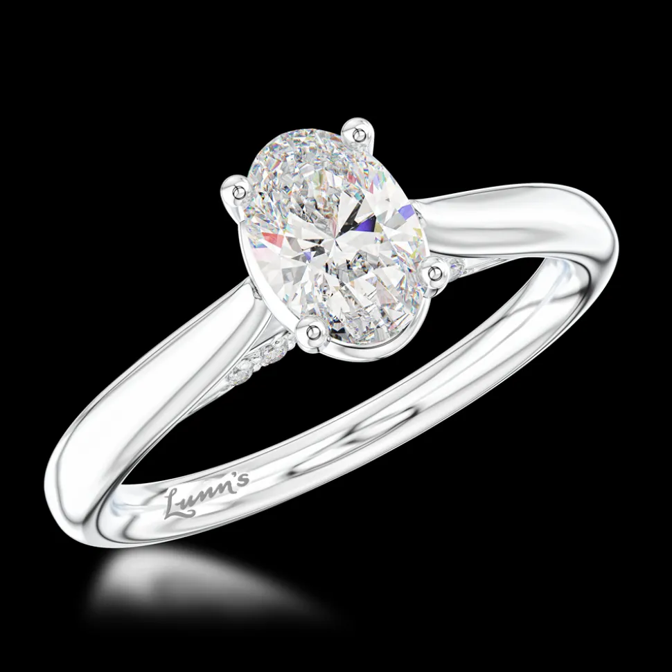 Solitaire 0.53ct D SI1 Diamond Platinum Ring
