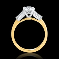 Solitaire 1.05ct D SI2 Diamond Yellow Gold Ring