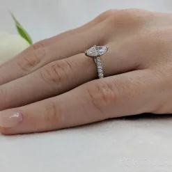 Solitaire 0.70ct D SI1 Diamond Platinum Ring