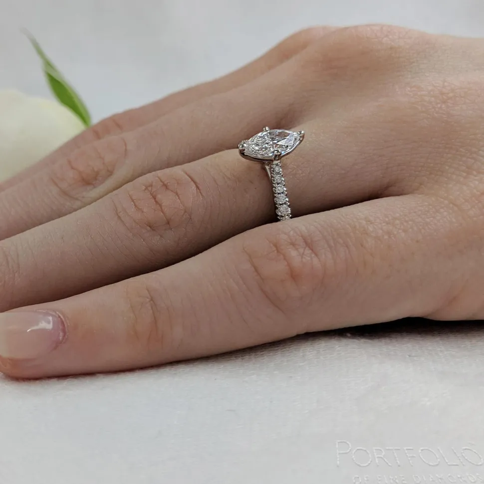 Solitaire 0.70ct D SI1 Diamond Platinum Ring