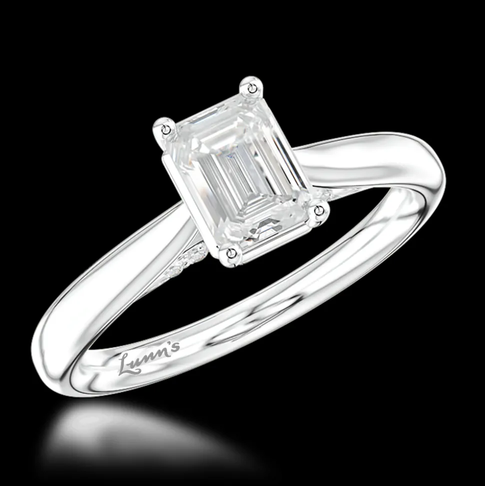 Solitaire 0.71ct D VS1 Diamond Platinum Ring
