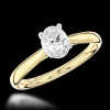 Solitaire 0.70ct D VS2 Diamond Yellow Gold/Platinum Ring