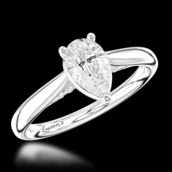 Solitaire 0.70ct E SI1 Diamond Platinum Ring