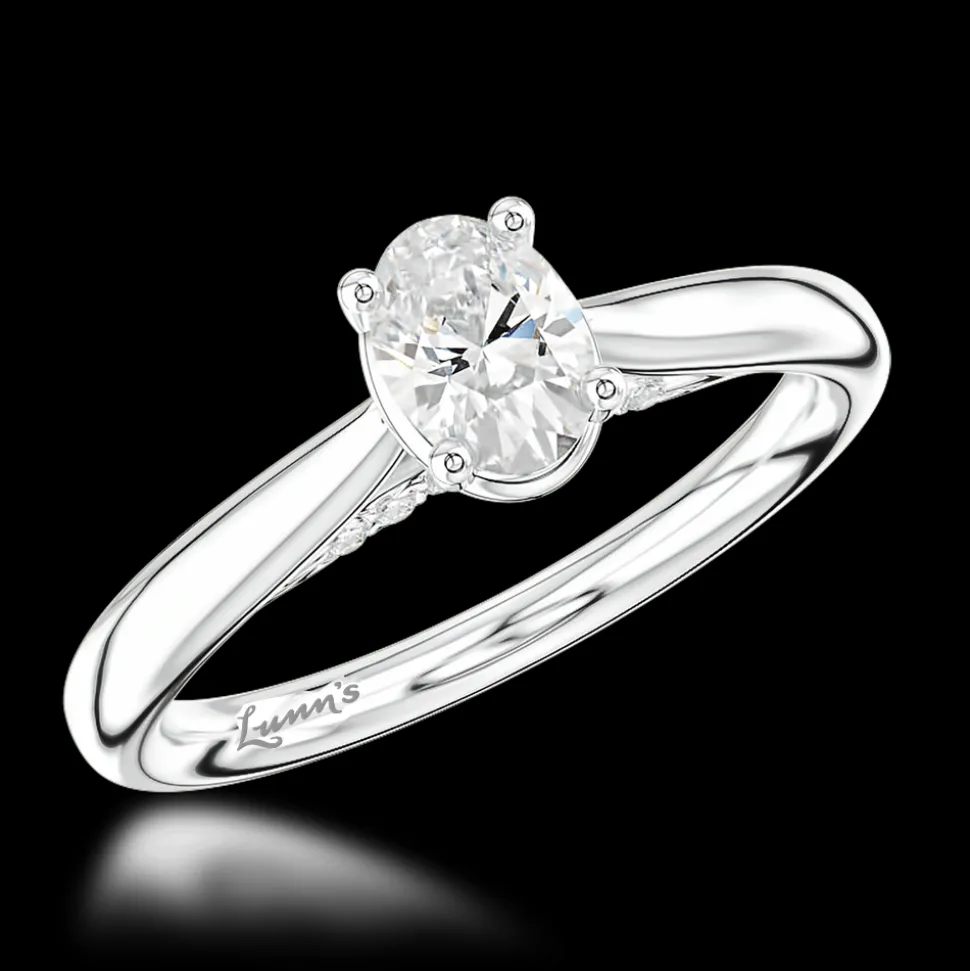 Solitaire 0.40ct E SI1 Diamond Platinum Ring