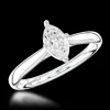 Solitaire 0.40ct E SI1 Diamond Platinum Ring