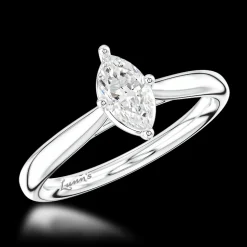 Solitaire 0.40ct E SI1 Diamond Platinum Ring