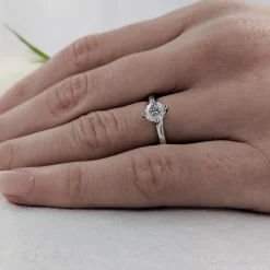 Solitaire 0.50ct E SI1 Diamond Platinum Ring