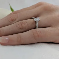 Solitaire 0.41ct E SI1 Diamond Platinum Ring
