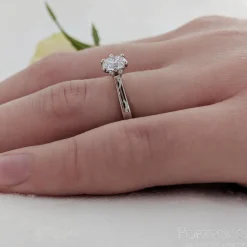 Solitaire 0.70ct E SI1 Diamond Platinum Ring