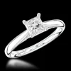 Solitaire 0.50ct E VS2 Diamond Platinum Ring
