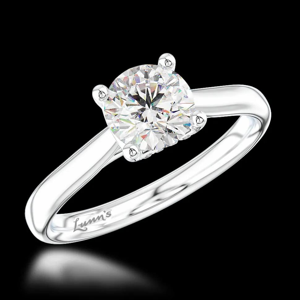 Solitaire 0.40ct E VS2 Diamond Platinum Ring