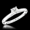 Solitaire 0.40ct E VS2 Diamond Platinum Ring