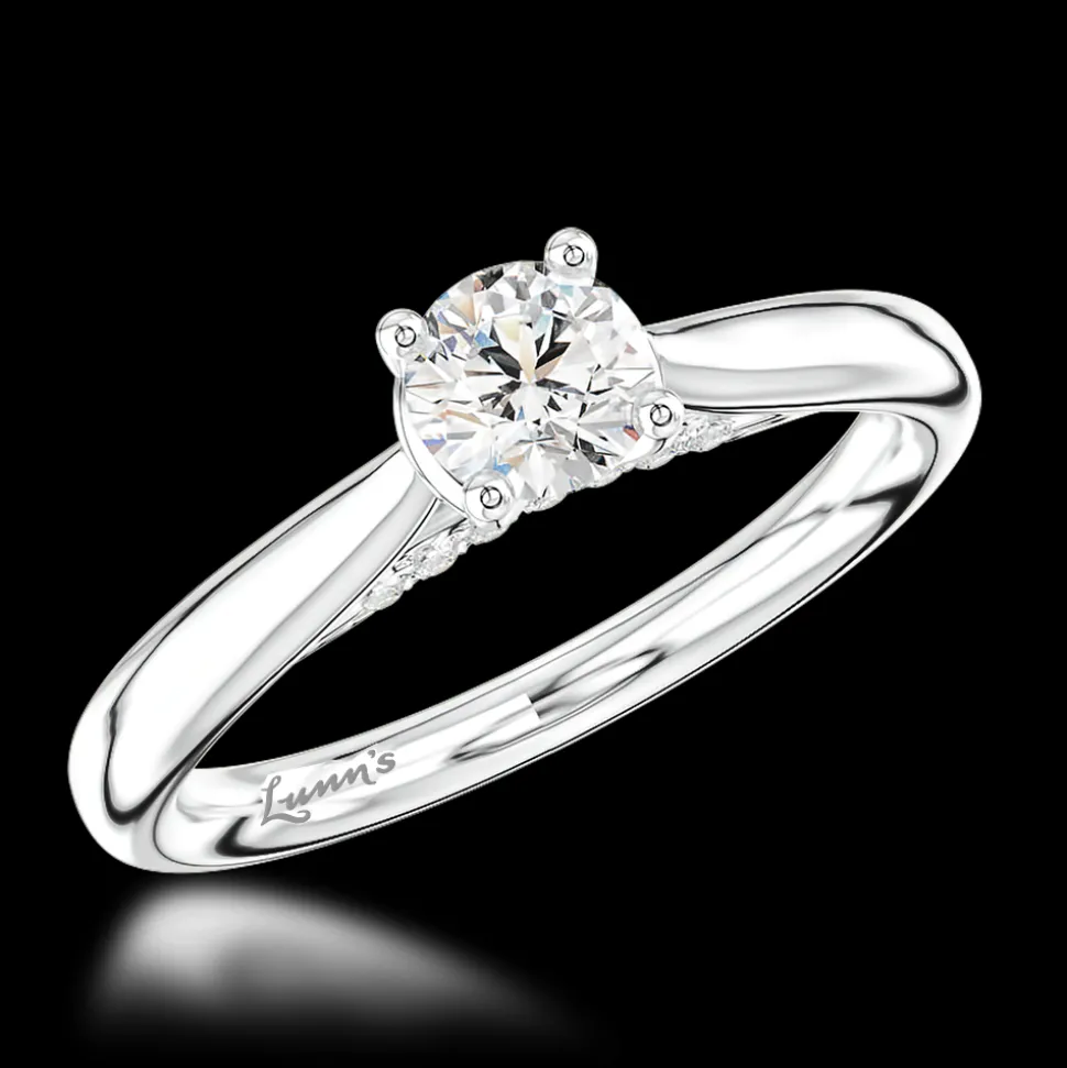 Solitaire 0.40ct E VS2 Diamond Platinum Ring