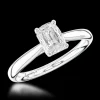 Solitaire 0.72ct E VS1 Diamond Platinum Ring