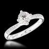 Solitaire 0.31ct E VS2 Diamond Platinum Ring