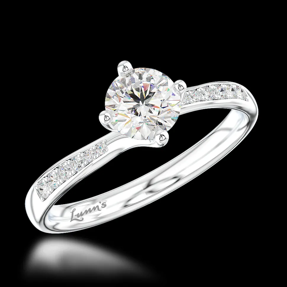 Solitaire 0.50ct E VS2 Diamond Platinum Ring