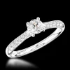 Solitaire 0.30ct E VS2 Diamond Platinum Ring