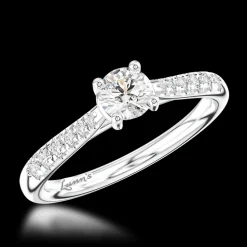 Solitaire 0.30ct E VS2 Diamond Platinum Ring