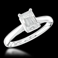 Solitaire 1.00ct E VS1 Diamond Platinum Ring