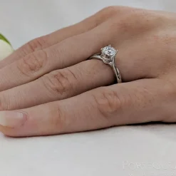 Solitaire 0.50ct E VS2 Diamond Platinum Ring