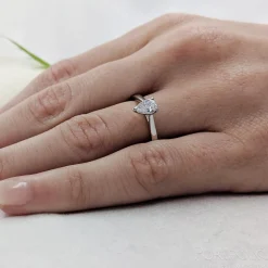 Solitaire 0.40ct E VS2 Diamond Platinum Ring