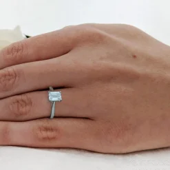 Solitaire 1.00ct E VS1 Diamond Platinum Ring