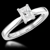 Solitaire 0.60ct E VSI Diamond Platinum Ring