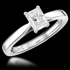 Solitaire 0.60ct E VSI Diamond Platinum Ring