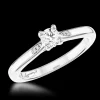 Solitaire 0.20ct F SI Diamond Platinum Ring