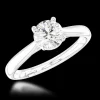 Solitaire 0.71ct F SI2 Diamond Platinum Ring