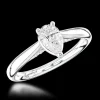 Solitaire 0.40ct F SI1 Diamond Platinum Ring