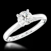 Solitaire 0.70ct F SI1 Diamond Platinum Ring