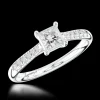 Solitaire 0.30ct F VS2 Diamond Platinum Ring