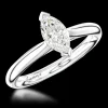 Solitaire 0.50ct F VS2 Diamond Platinum Ring