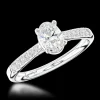 Solitaire 0.70ct F VS1 Diamond Platinum Ring