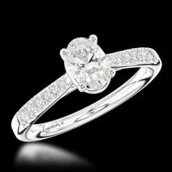Solitaire 0.70ct F VS1 Diamond Platinum Ring