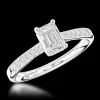 Solitaire 0.60ct F VS1 Diamond Platinum Ring