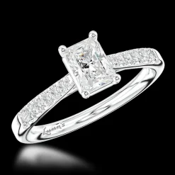 Solitaire 0.70ct F VS2 Diamond Platinum Ring