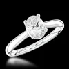 Solitaire 1.00ct F VS2 Diamond Platinum Ring