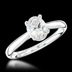 Solitaire 1.00ct F VS2 Diamond Platinum Ring