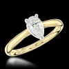 Solitaire 0.70ct F VS1 Diamond Yellow Gold/Platinum Ring